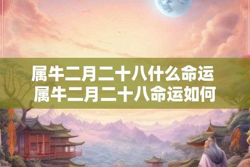 属牛二月二十八什么命运 属牛二月二十八命运如何