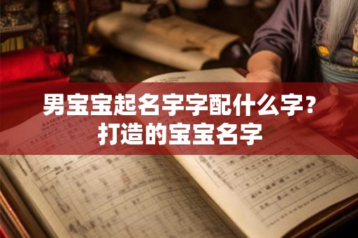 男宝宝起名宇字配什么字？打造的宝宝名字