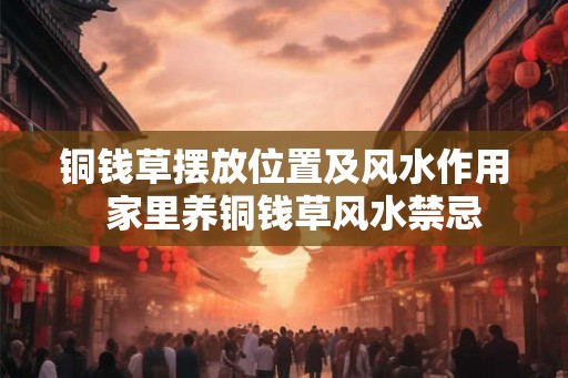 铜钱草摆放位置及风水作用 家里养铜钱草风水禁忌 铜钱草摆放位置及风水作用 家里养铜钱草风水禁忌