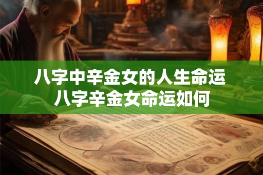 八字中辛金女的人生命运 八字辛金女命运如何