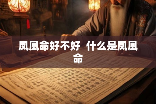 凤凰命好不好 什么是凤凰命 凤凰命好不好 什么是凤凰命