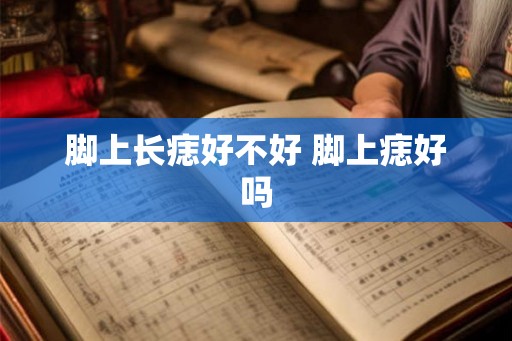 脚上长痣好不好 脚上痣好吗 脚上长痣好不好 脚上痣好吗