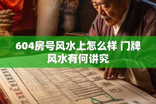 604房号风水上怎么样 门牌风水有何讲究