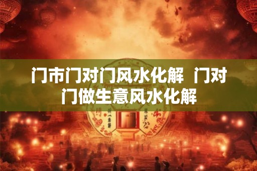 门市门对门风水化解  门对门做生意风水化解