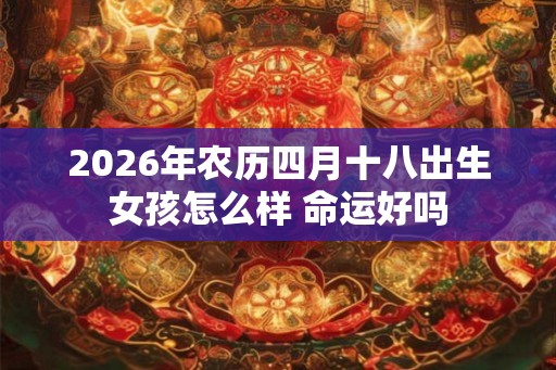 2026年农历四月十八出生女孩怎么样 命运好吗