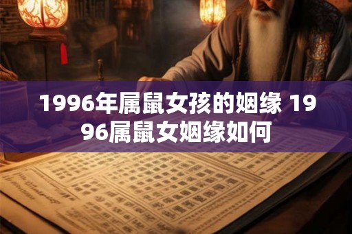 1996年属鼠女孩的姻缘 1996属鼠女姻缘如何