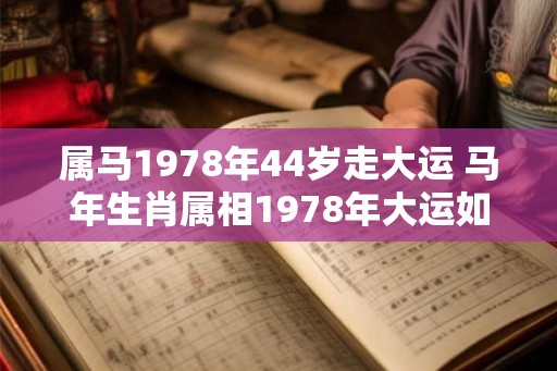 属马1978年44岁走大运 马年生肖属相1978年大运如何