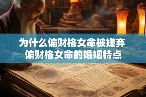 为什么偏财格女命被嫌弃 偏财格女命的婚姻特点