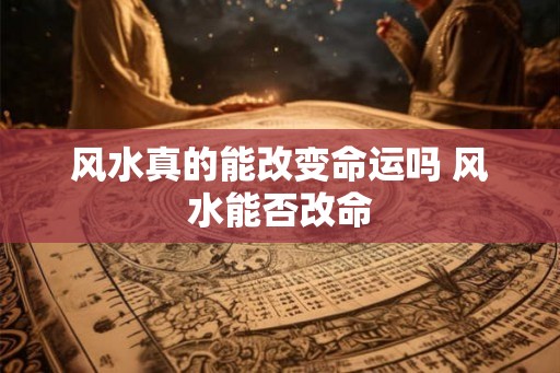 风水真的能改变命运吗 风水能否改命
