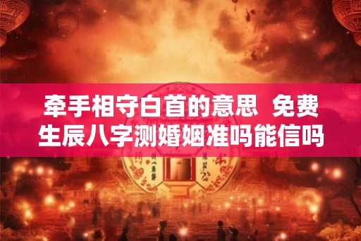 牵手相守白首的意思  免费生辰八字测婚姻准吗能信吗