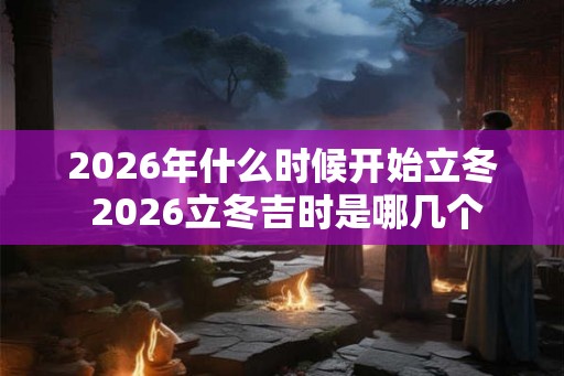 2026年什么时候开始立冬 2026立冬吉时是哪几个 2026年什么时候开始立冬 2026立冬吉时是哪几个