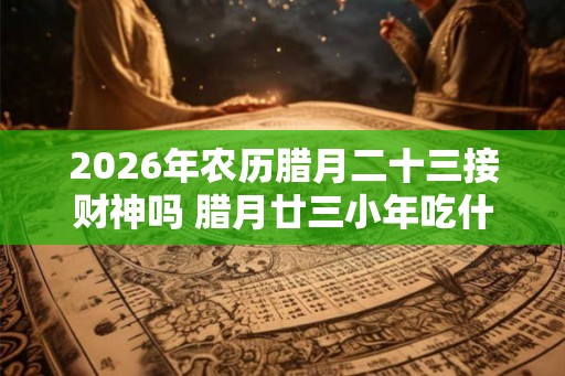 2026年农历腊月二十三接财神吗 腊月廿三小年吃什么