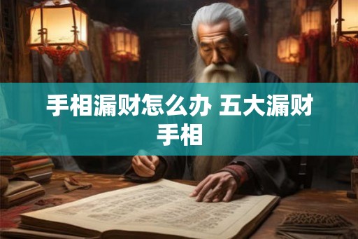 手相漏财怎么办 五大漏财手相