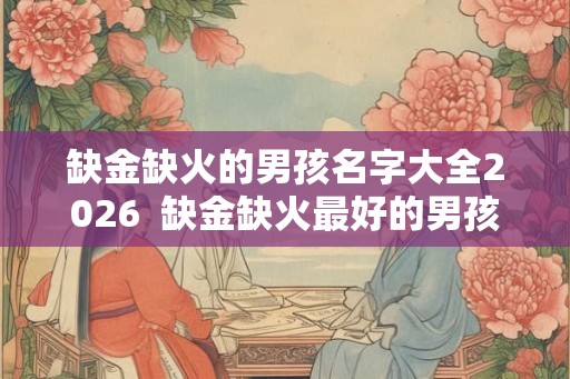缺金缺火的男孩名字大全2026 缺金缺火最好的男孩名字 缺金缺火的男孩名字大全2026 缺金缺火最好的男孩名字