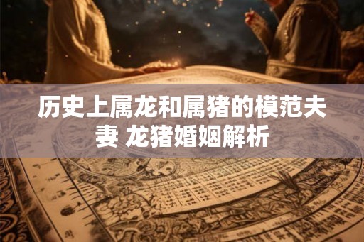 历史上属龙和属猪的模范夫妻 龙猪婚姻解析