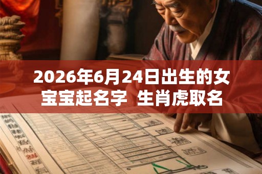 2026年6月24日出生的女宝宝起名字  生肖虎取名