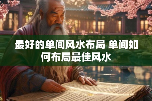 最好的单间风水布局 单间如何布局最佳风水