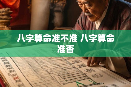 八字算命准不准 八字算命准否