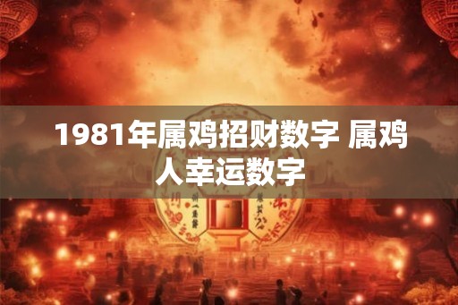 1981年属鸡招财数字 属鸡人幸运数字