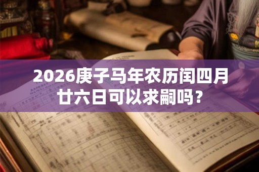 2026庚子马年农历闰四月廿六日可以求嗣吗？