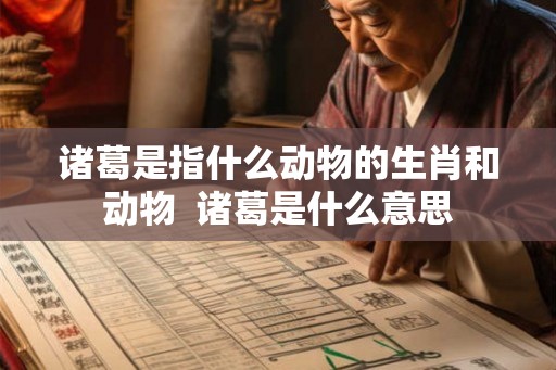 诸葛是指什么动物的生肖和动物  诸葛是什么意思