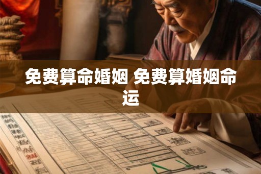 免费算命婚姻 免费算婚姻命运