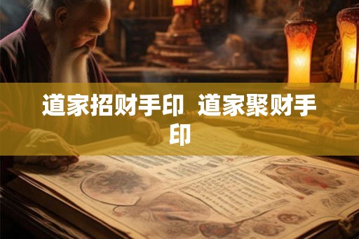 道家招财手印  道家聚财手印