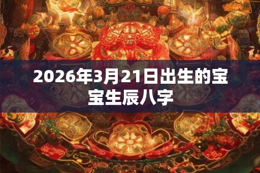 2026年3月21日出生的宝宝生辰八字