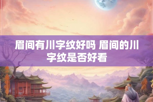 眉间有川字纹好吗 眉间的川字纹是否好看