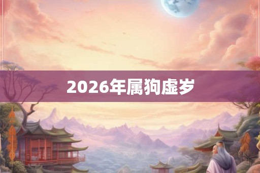 2026年属狗虚岁