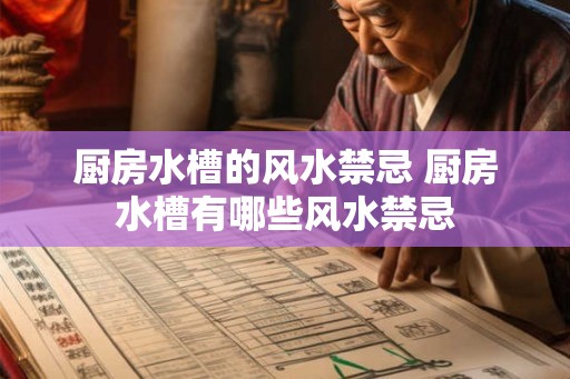 厨房水槽的风水禁忌 厨房水槽有哪些风水禁忌 厨房水槽的风水禁忌 厨房水槽有哪些风水禁忌