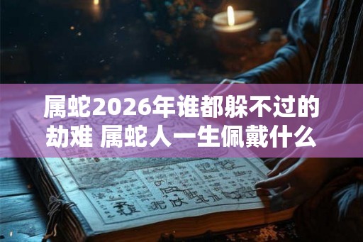 属蛇2026年谁都躲不过的劫难 属蛇人一生佩戴什么好