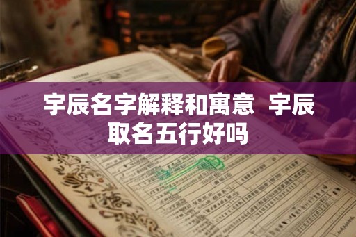 宇辰名字解释和寓意 宇辰取名五行好吗 宇辰名字解释和寓意 宇辰取名五行好吗