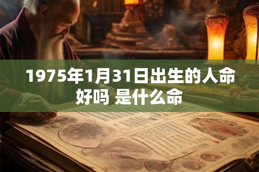 1975年1月31日出生的人命好吗 是什么命 1975年1月31日出生的人命好吗 是什么命