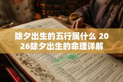 除夕出生的五行属什么 2026除夕出生的命理详解