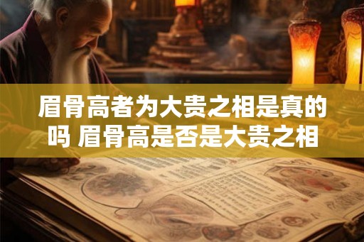 眉骨高者为大贵之相是真的吗 眉骨高是否是大贵之相 眉骨高者为大贵之相是真的吗 眉骨高是否是大贵之相