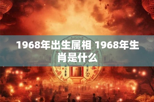 1968年出生属相 1968年生肖是什么