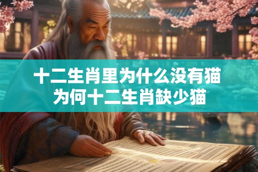 十二生肖里为什么没有猫 为何十二生肖缺少猫 十二生肖里为什么没有猫 为何十二生肖缺少猫