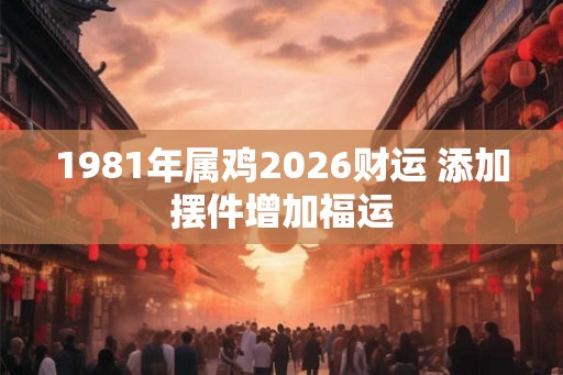1981年属鸡2026财运 添加摆件增加福运