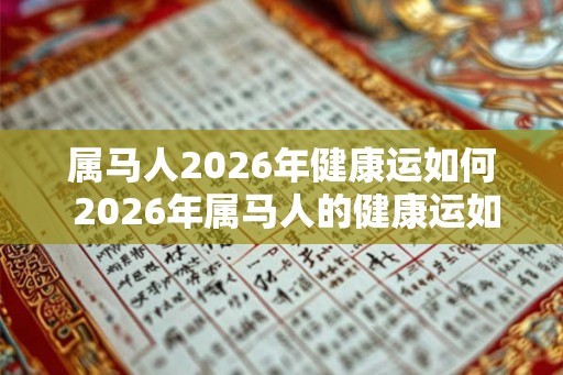 属马人2026年健康运如何 2026年属马人的健康运如何
