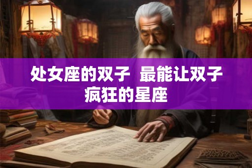 处女座的双子  最能让双子疯狂的星座