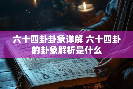 六十四卦卦象详解 六十四卦的卦象解析是什么