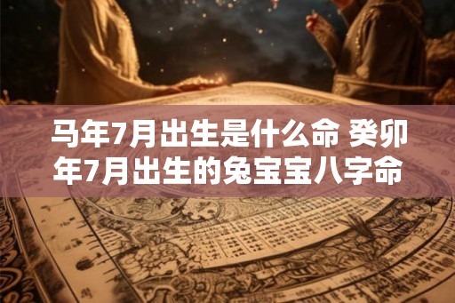 马年7月出生是什么命 癸卯年7月出生的兔宝宝八字命理详解