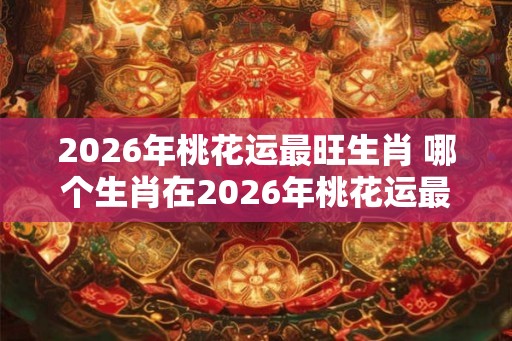 2026年桃花运最旺生肖 哪个生肖在2026年桃花运最旺 2026年桃花运最旺生肖 哪个生肖在2026年桃花运最旺