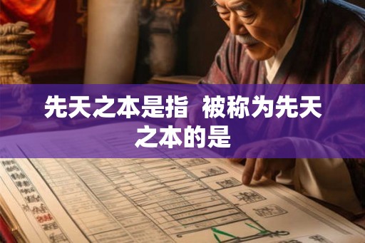 先天之本是指 被称为先天之本的是 先天之本是指 被称为先天之本的是