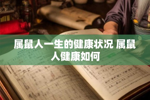 属鼠人一生的健康状况 属鼠人健康如何