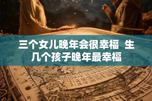 三个女儿晚年会很幸福  生几个孩子晚年最幸福