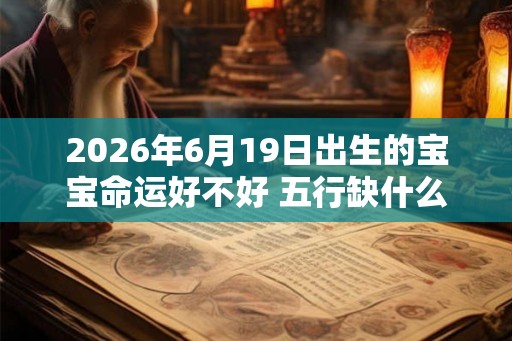 2026年6月19日出生的宝宝命运好不好 五行缺什么