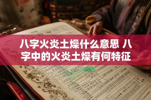 八字火炎土燥什么意思 八字中的火炎土燥有何特征