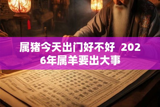 属猪今天出门好不好 2026年属羊要出大事 属猪今天出门好不好 2026年属羊要出大事